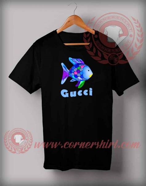 gucci satin shirt green|rainbow fish Gucci shirt.